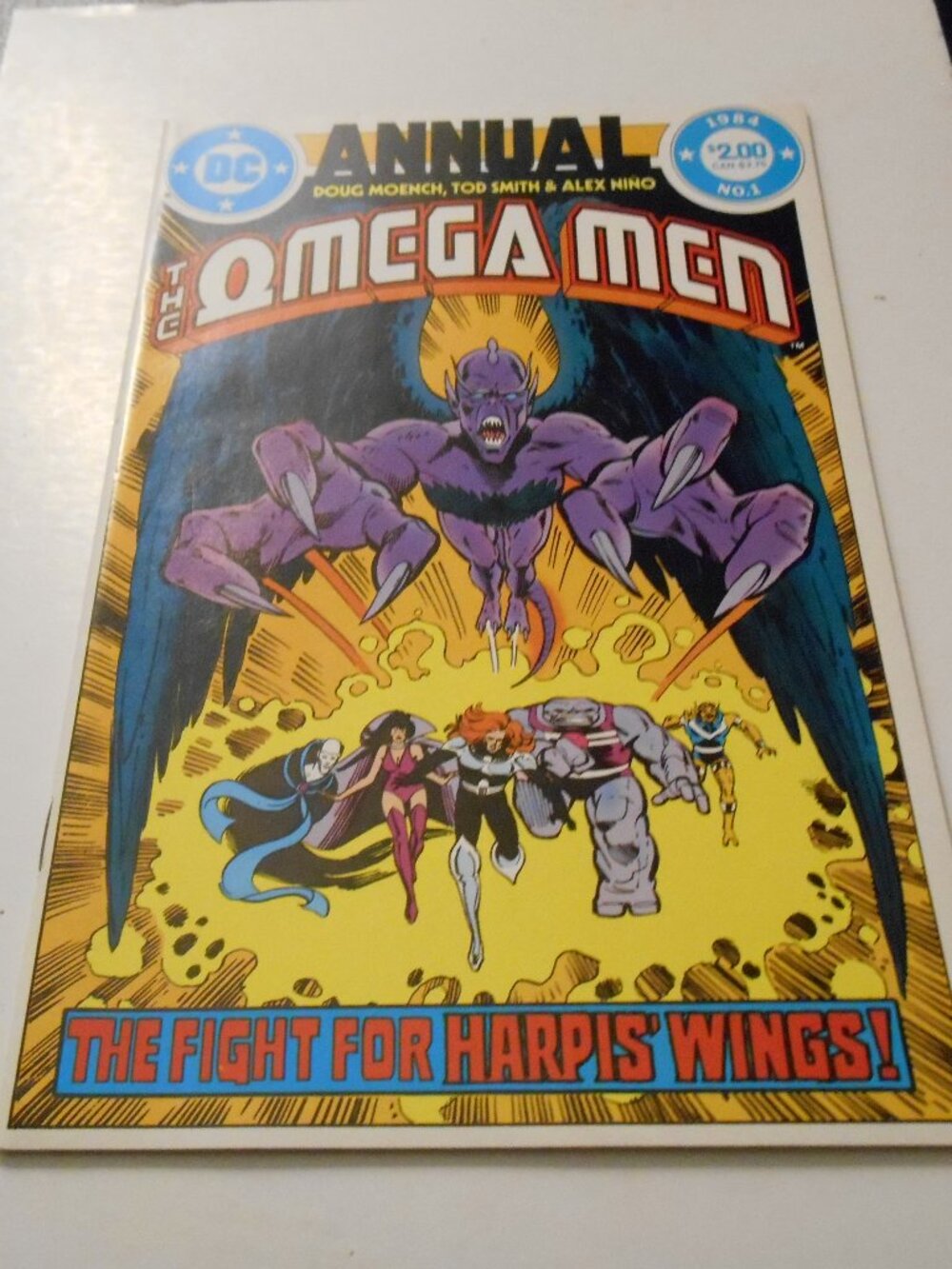 OMEGA MEN ANNUAL # 1 By Doug Moench Inks by Alex Nino Cover by Tod Smith